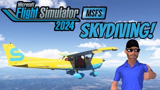 Join Me on My THRILLING First Sky Dive in Microsoft Flight Simulator 2024 [upl. by Damon143]