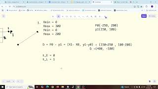 Cyrus Beck Line Clipping Algorithm 2 Problem Solving [upl. by Larimor]