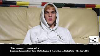 L’Œil du spectacle Interview Biga Ranx La Cigale 12 octobre 2016 [upl. by Ayotna624]