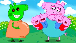 The secret of Peppa Pigs Zombie mother  Peppa Pig Funny Animation [upl. by Siol]