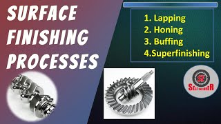 Surface Finishing processes Lapping Honing Buffing Superfinishing [upl. by Laurentium]