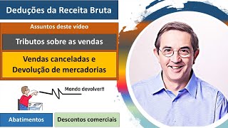 Vendas canceladas e Devolução de Mercadorias Deduções da Receita Bruta Tributos sobre as vendas [upl. by Atnauqal]