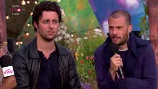 The Maccabees Interview  Glastonbury 2015 [upl. by Ylenats78]