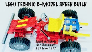 Lego Technic Car Chassis 853 BModel Buggy  Speed Build amp Motorisation [upl. by Yblek]