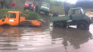 Fürsten Forest Unimog U1000 Bergeaktion mit Unimog 406 [upl. by Cornish]