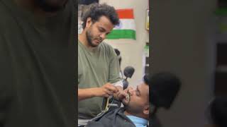 Shahrukh hair studio unisex salon tigaon trendingshorts hairstyle youtubeshorts hair love [upl. by Oneg]