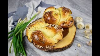 Scallion Stuffed Bread Recipe [upl. by Ahsino]