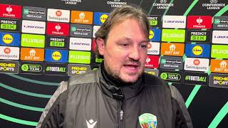 Craig Harrison  Postmatch Shamrock Rovers 2 The New Saints 1 [upl. by Stempien]