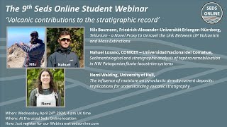 The 9th Seds Online Student Webinar Volcanic contributions to the stratigraphic record [upl. by Assenna]