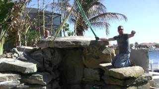 Building a Grotto Waterfall Pool by Lucas Lagoons Inc [upl. by Burty]