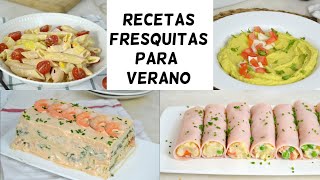 4 Recetas para verano ¡fáciles fresquitas y deliciosas [upl. by Arratal]