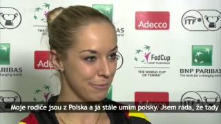 Angelique Kerber and Sabine Lisicki speak polish  Andrea Petković speaks serbian [upl. by Adnarb]