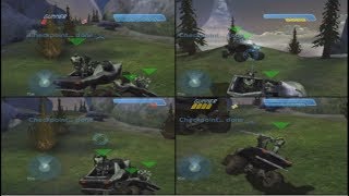 Halo CE 4Player SplitScreen CoOp Playthrough on Legendary Xbox [upl. by Latashia]