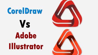 Coreldraw Vs Adobe illustrator same symbol design [upl. by Groot]