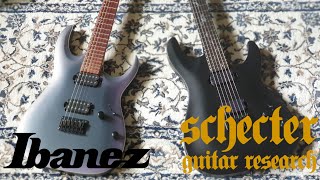 Ibanez RGA42EX vs Schecter Damien6 [upl. by Durand808]