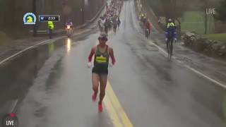 Boston Marathon 2018  Yuki Kawauchi Highlights [upl. by Ronaele777]