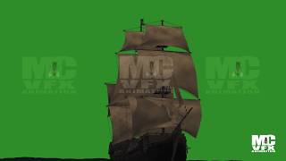 Pirate Ship Green Screen MC VFX [upl. by Narad]