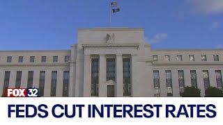 Feds cut interest rates Nasdaq hits record following Trump win [upl. by Skipton46]