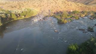 Epupa Falls drone video  Namibia [upl. by Farkas647]