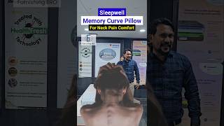 Sleepwell Impressions Curve Pillow Review reels shorts sleepwell pillow memoryfoampillow foam [upl. by Ahsihat]