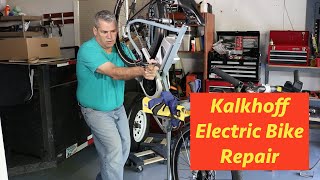 Kalkhoff electric bike adjustment and cleaning E22 [upl. by Aneerb]