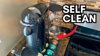 Nespresso Vertuo Plus Self Clean Instructions [upl. by Aria]