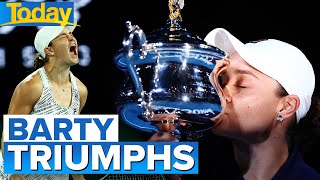 Ash Barty makes history with Australian Open victory  Today Show Australia [upl. by Orlov994]