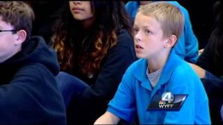 Soldier dad surprises son during school assembly [upl. by Yelnahs]