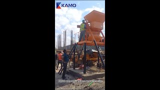 JS500 Concrete Mixer Customer Site Video [upl. by Mcnamee]