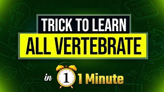 🔴ALL VERTEBRATE IN ONE MINUTE  EASY TRICK TO REMEMBER  BY PARAM SIR [upl. by Berne]