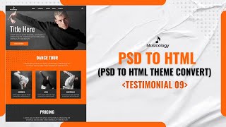 Musicology theme PSD to HTML Convert  Testimonial [upl. by Sicular]