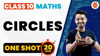 Complete Circles One Shot in 20 Mins  CBSE Class 10 Maths Chapter10 Cbse2024Exam [upl. by Arundel]