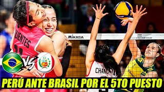 PERÚ vs BRASIL🔴 EN VIVO por el 5to puesto del Mundial de Vóley Sub 17 en el Coliseo Dibós  REACCIÓN [upl. by Eceinart641]