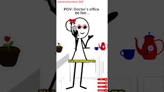 Doctors office be like Meme Animation  shorts animation funny audioTherealveronika [upl. by Neltiak]