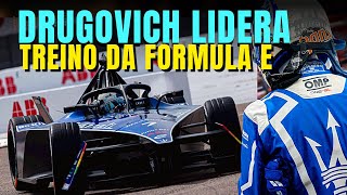 FELIPE DRUGOVICH SURPREENDE E É O MAIS RÁPIDO NO TREINO LIVRE  FORMULA E [upl. by Newcomer]