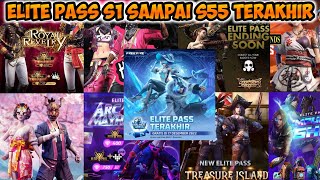 KUMPULAN ELITE PASS SEASON 1 SAMPAI SEKARANG SEASON 55 TERAKHIR 2022 ELITE PASS DARI S1  S55 [upl. by Nomyt]