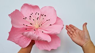 How To Make Giant Paper Flower 2  Paper Flower  Góc nhỏ Handmade [upl. by Tenom443]