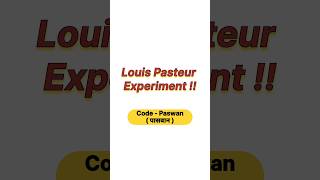 Louis Pasteur experiment ✨ neet neet2025 botany biology aiimsBotanyNeet [upl. by Airdna199]