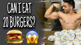 McDonald’s 20 Burgers Challenge  Burgers MUKBANG [upl. by Naig]