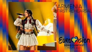 Armenia 🇦🇲  First Rehearsal  Eurovision 2024 [upl. by Adnilev]