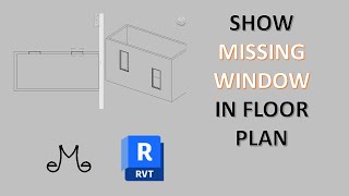 Revit tutorials  show missing window in floor plan [upl. by Aric]