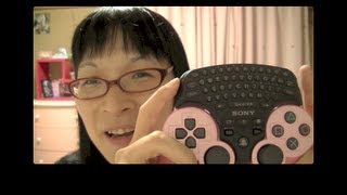 PS3 まさにPS3のために生まれたキーボード！コントローラー合体型！ [upl. by Auqemahs233]