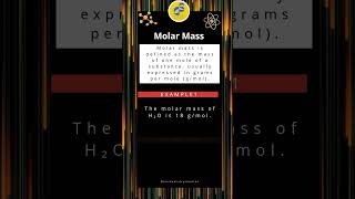 MOLAR MASS  IMPORTANT DEFINITIONS  BASIC CONCEPTS OF CHEMISTRY allchemistrysolution [upl. by Oibirot]