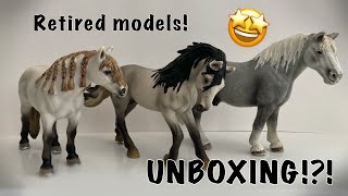 UNBOXING Retired Schleich horses [upl. by Monney]