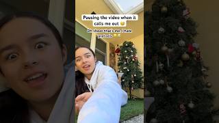 Did you get called out 😆💖 fypシ゚ skit funny trend shorts christmas relatable viral [upl. by Aicercal]