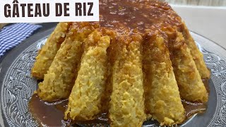 Gâteau de riz au lait  RECETTE FACILE du gâteau de riz au four bien crémeux  4 Ingrédients [upl. by Aicilif]