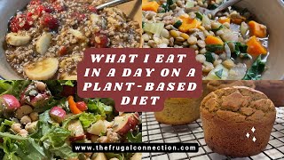 What I Eat in a Day on a Plant Based Diet Easy Vegan Meals [upl. by Ecyob927]