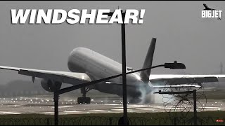 High Winds 🌬️✈️ at London Heathrow Airport Part 3 [upl. by Judas]