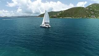 INSIDE tour of The Moorings 4500 Four Cabin Catamaran [upl. by Eloken]