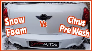 Can a Snow Foam CLEAN BETTER than a Citrus Pre Wash carcare cardetailing carwash [upl. by Langan]